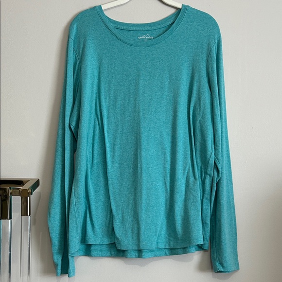 Eddie Bauer XXL Teal Long Sleeve Women's Top Tempo Light Ling Sleeve T-Shirt - Picture 1 of 11